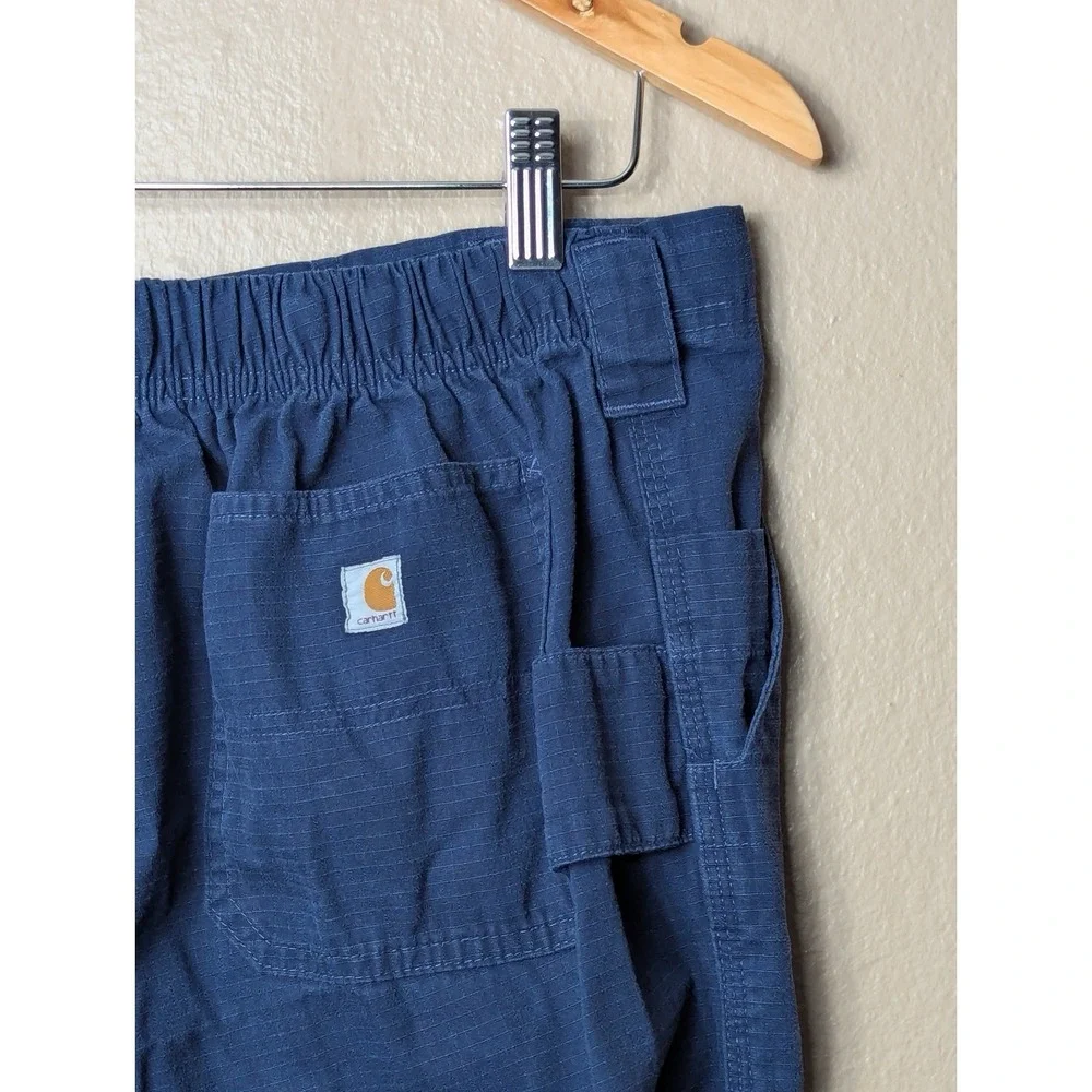Carhartt C54108 Ripstop Cargo Pants Blue Mens M 34x28.5‎ Utility Work
